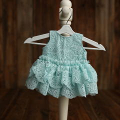 Aqua Green Lace Newborn